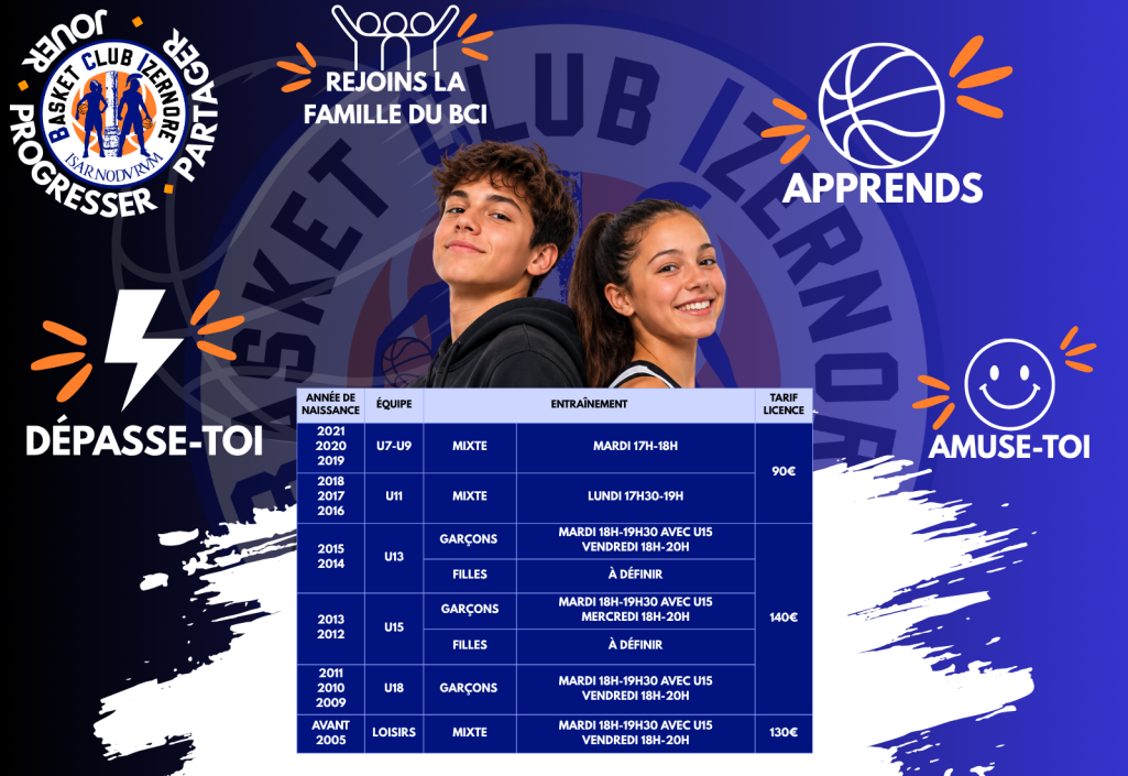 🏀 Rejoignez la Famille du BCI ! 💙🤍